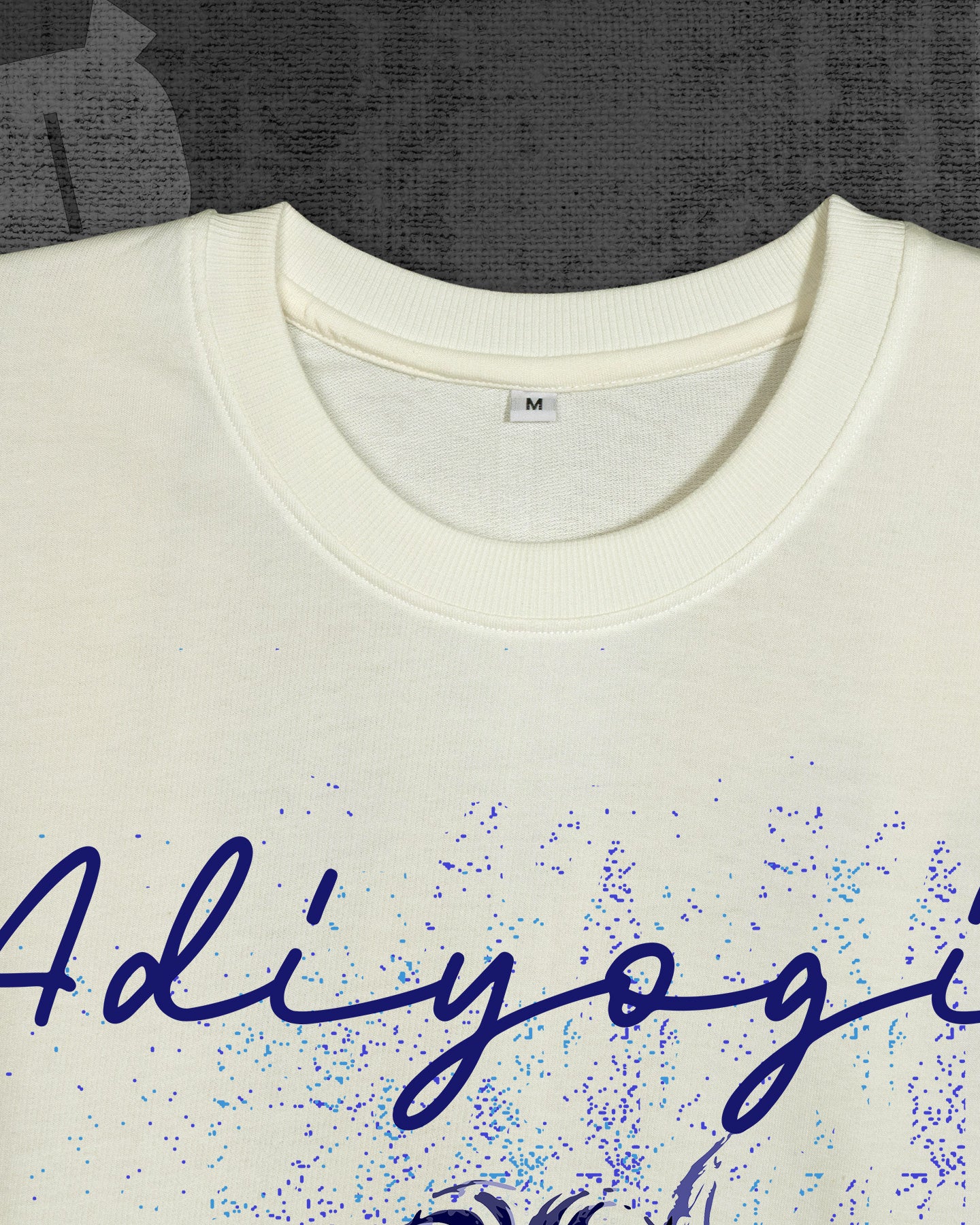 Adiyogi  Front Print Oversize T-shirt  detail