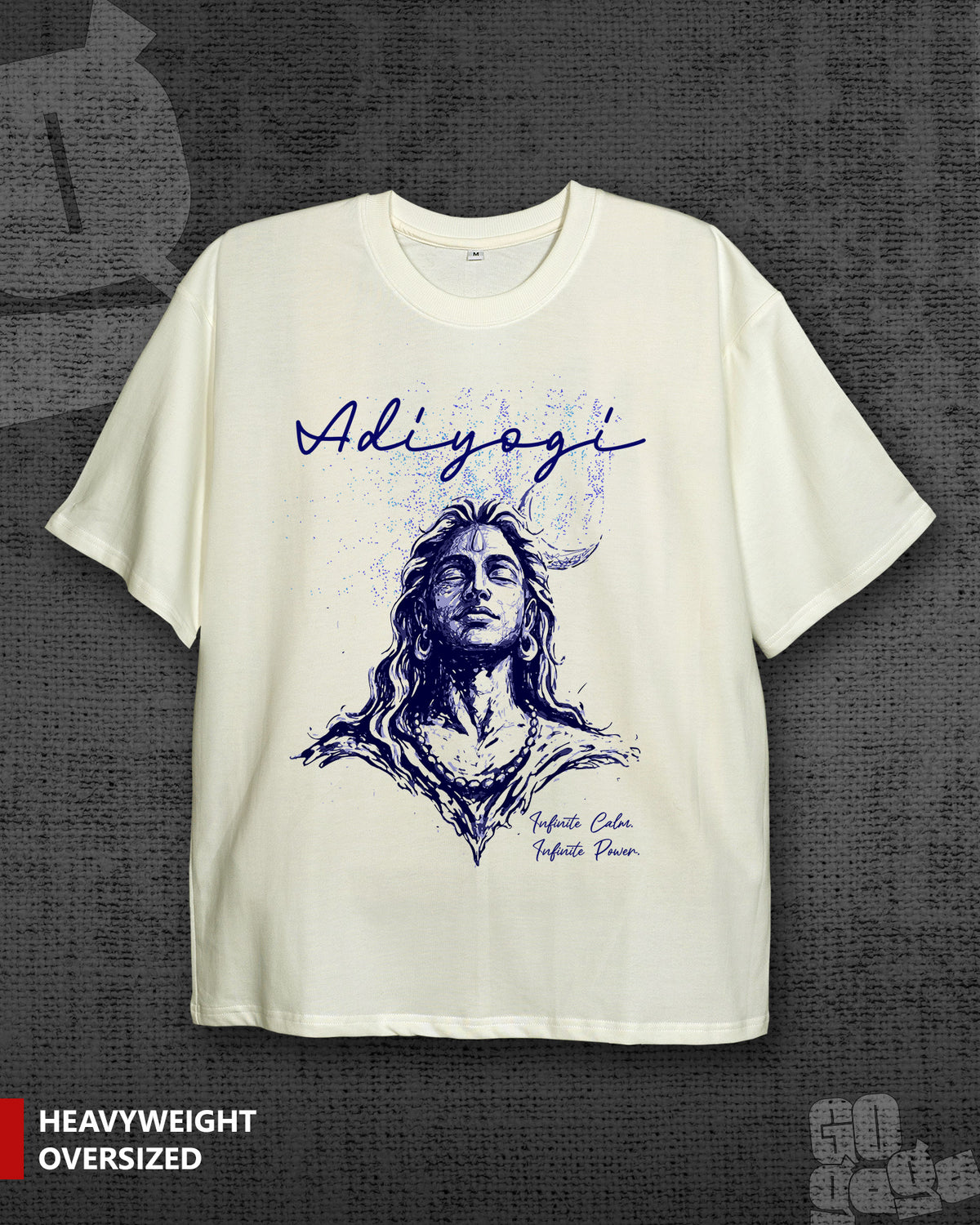 Adiyogi  Front Print Oversize T-shirt 