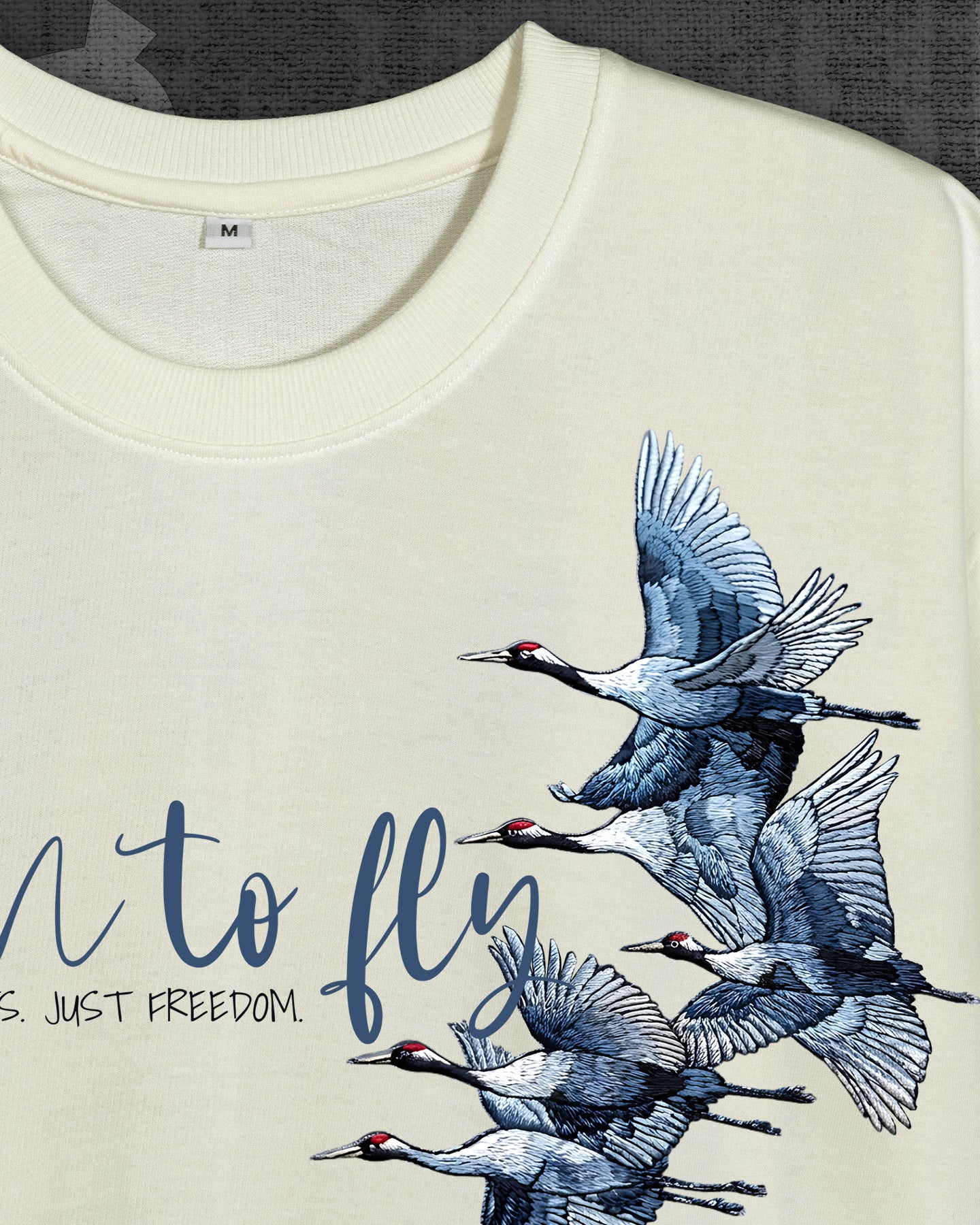 Born to fly T-shirt details