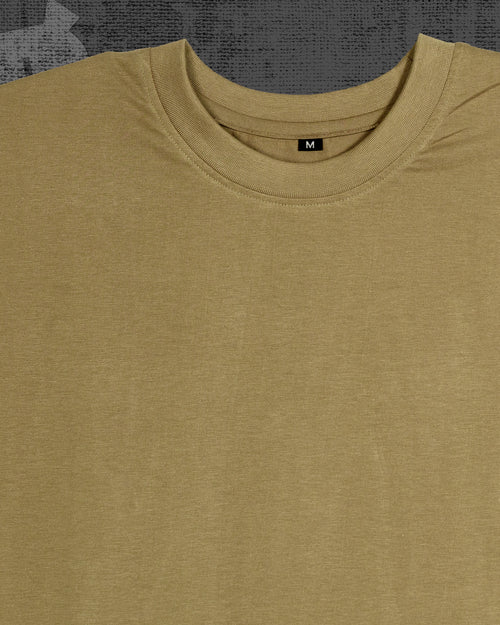 Basic Dark Beige Regular Fit T-shirt