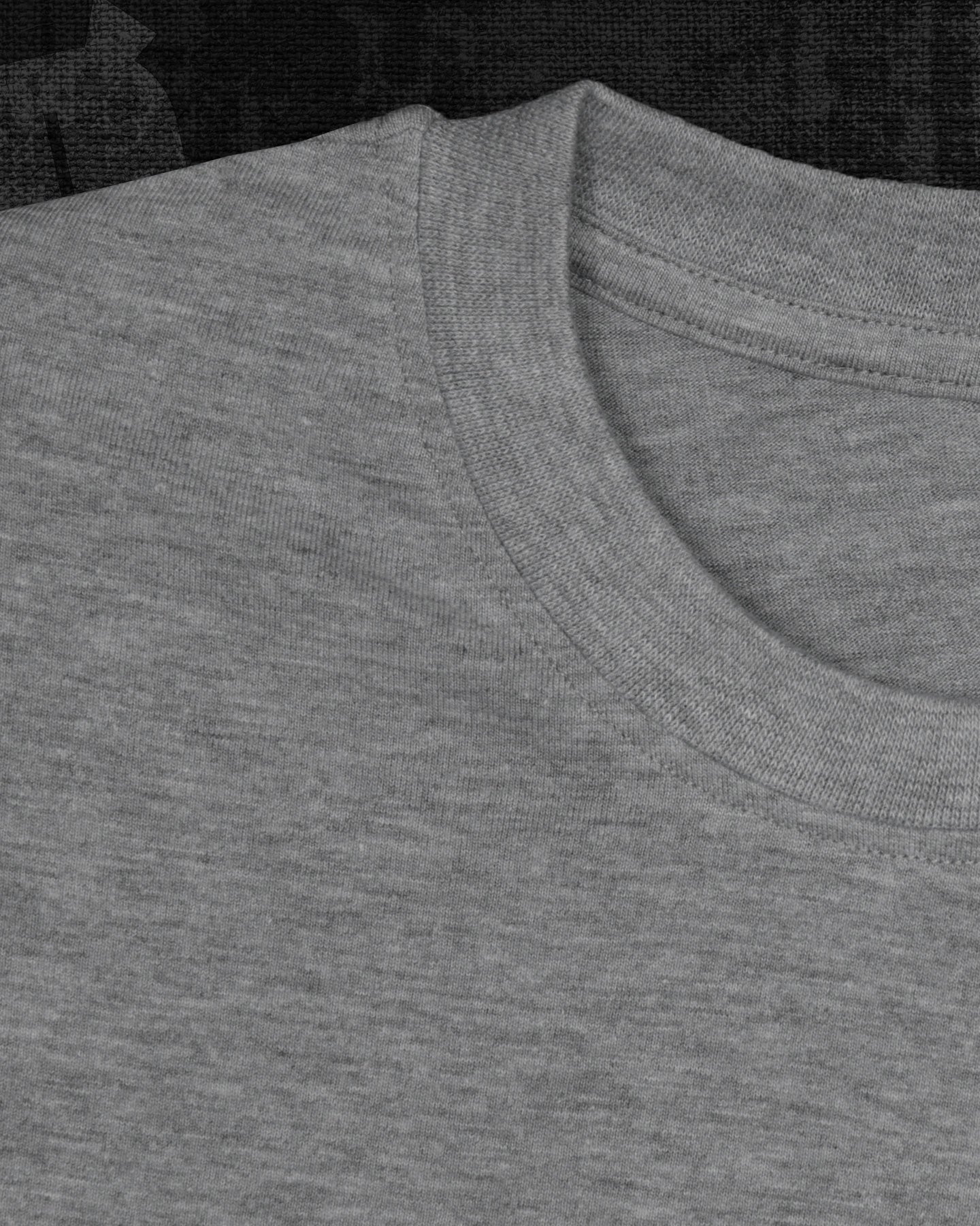 Basic Melange Grey Classic Fit T-shirt