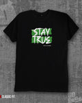 Stay true Black Regular Fit T-shirt