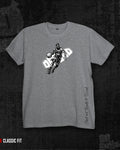 Defend  Melange Grey Classic Fit T-shirt