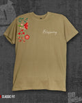 Blossoming Dark Beige Regular Fit T-shirt