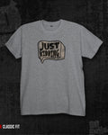 Just Kidding  Melange Grey Regular Fit T-shirt