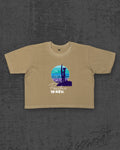 Persistence is key Dark Beige Crop Top