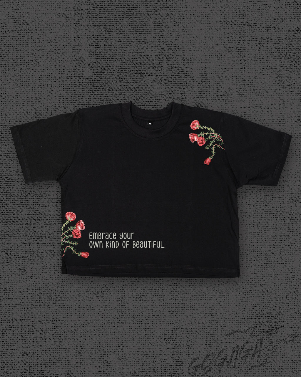 Embrace Black Crop Top