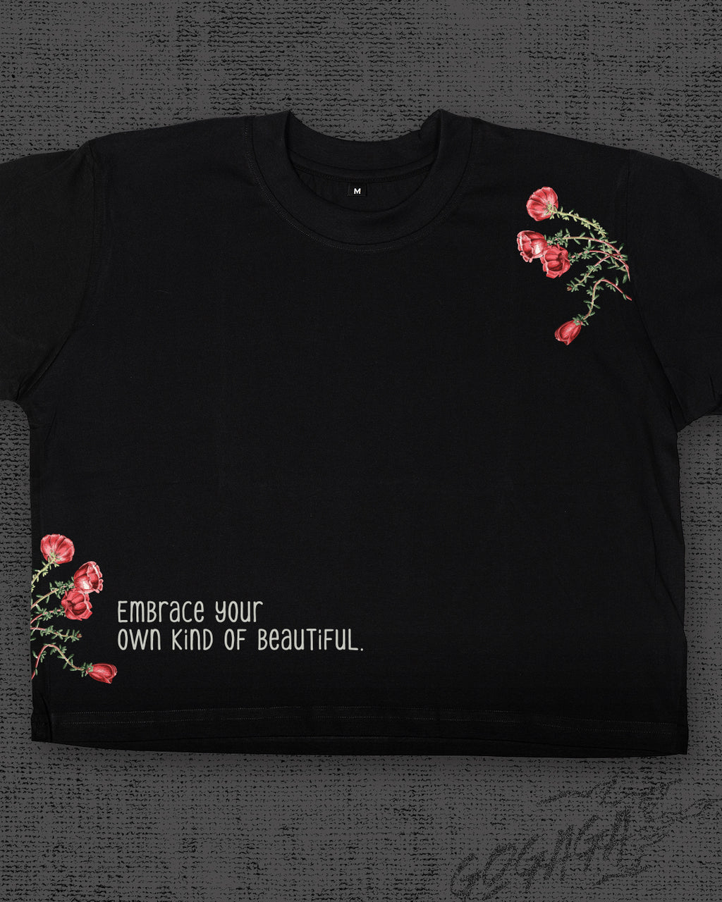 Embrace Black Crop Top