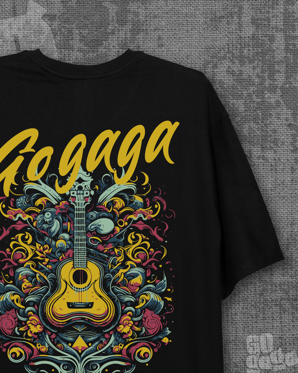 Gogaga Black Heavyweight Oversized T-shirt