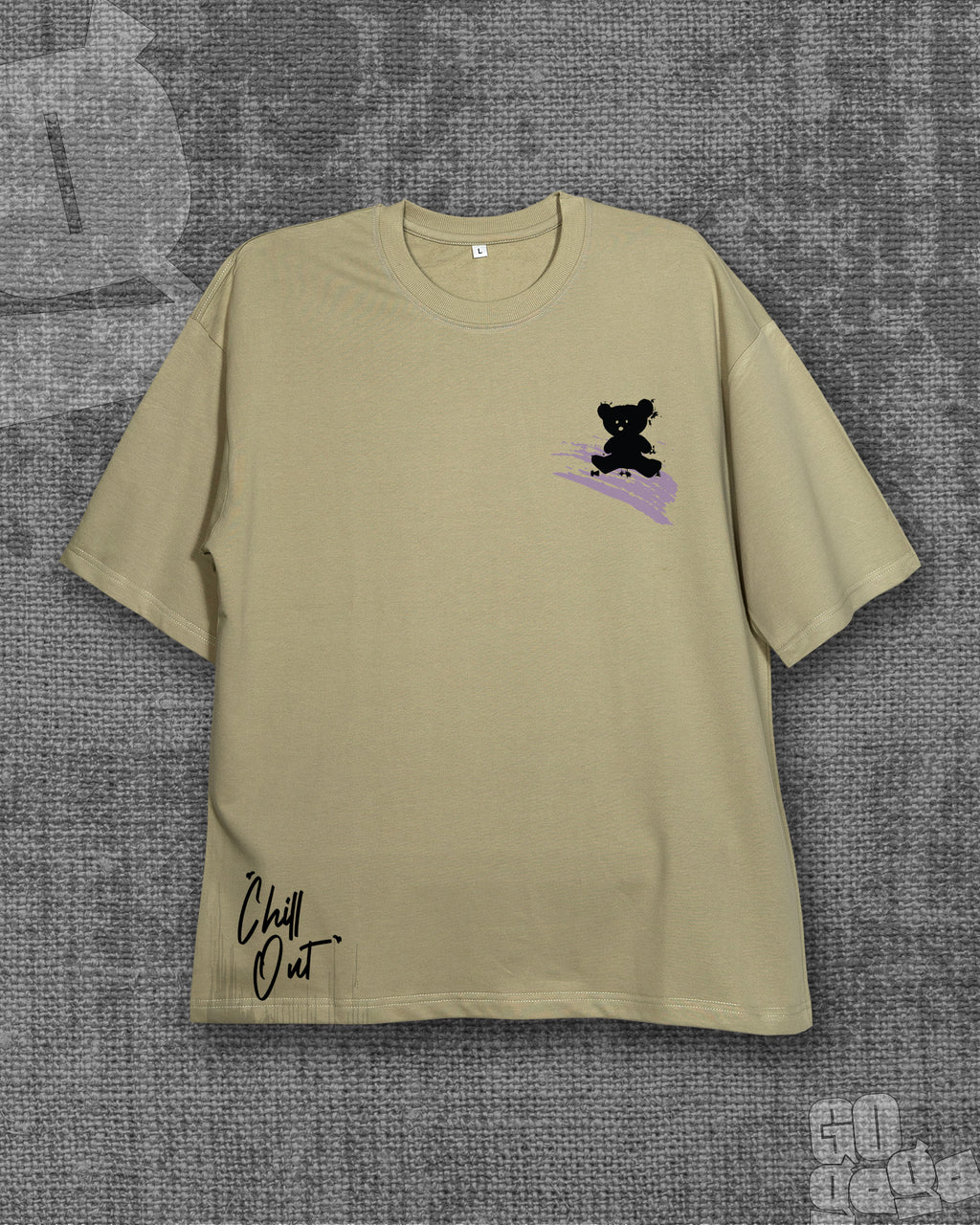 Chill Out Cement Grey Heavyweight Oversized T-shirt
