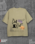 Chill Out Cement Grey Heavyweight Oversized T-shirt