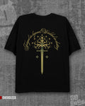 Forgend in legend Black Oversized T-shirt