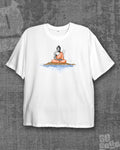 Peace comes from within White Oversized T-shirt