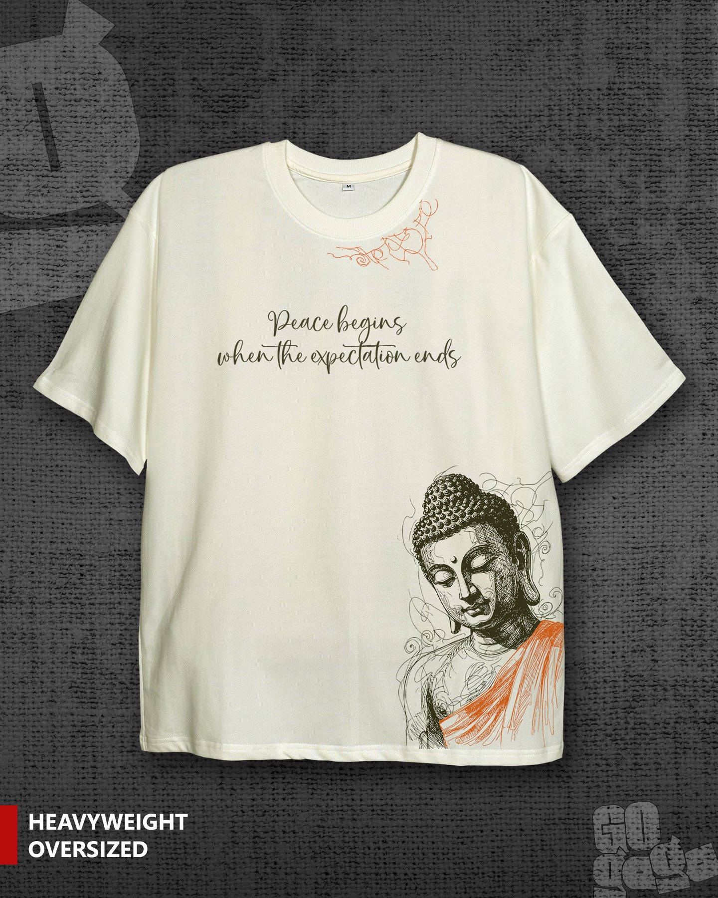 Buddha front print T-shirt