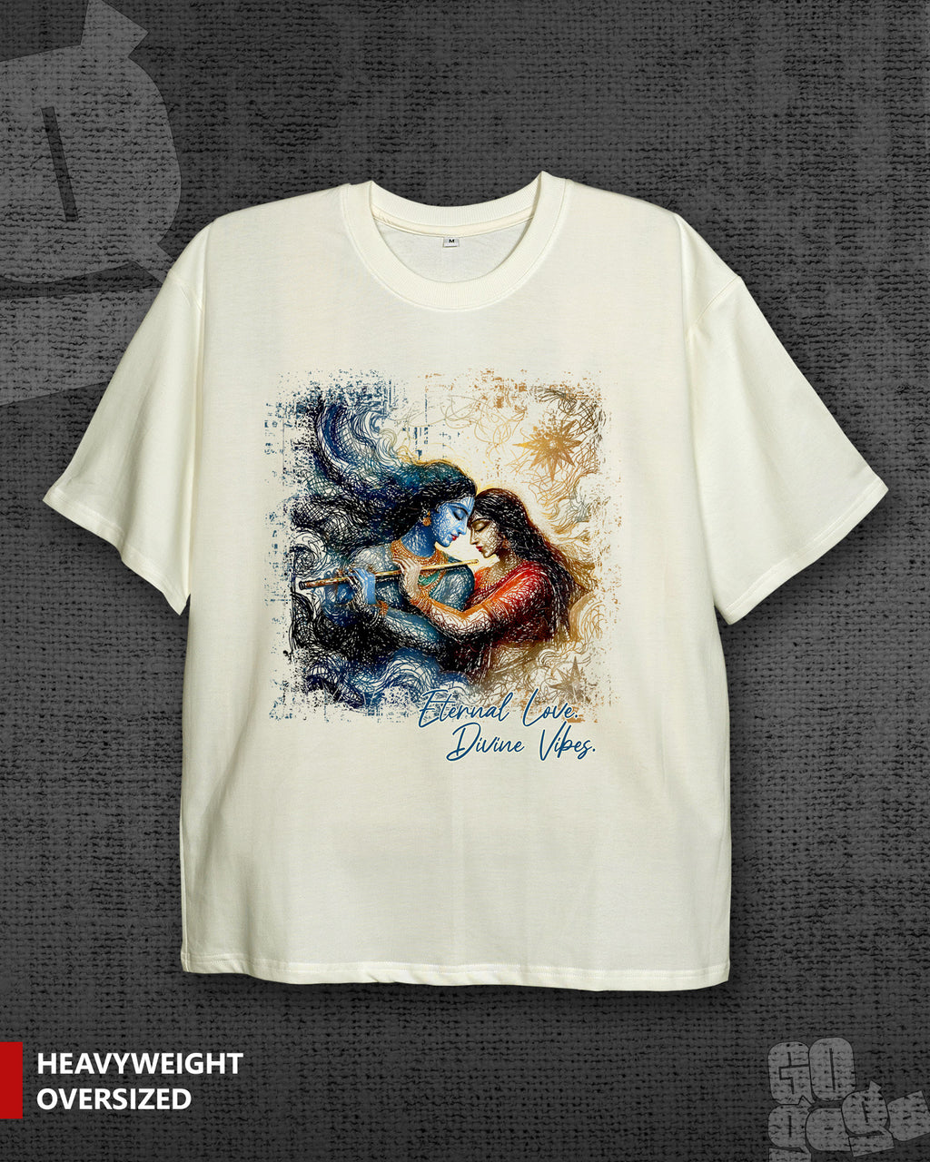 Radha Krishna front print T-shirt