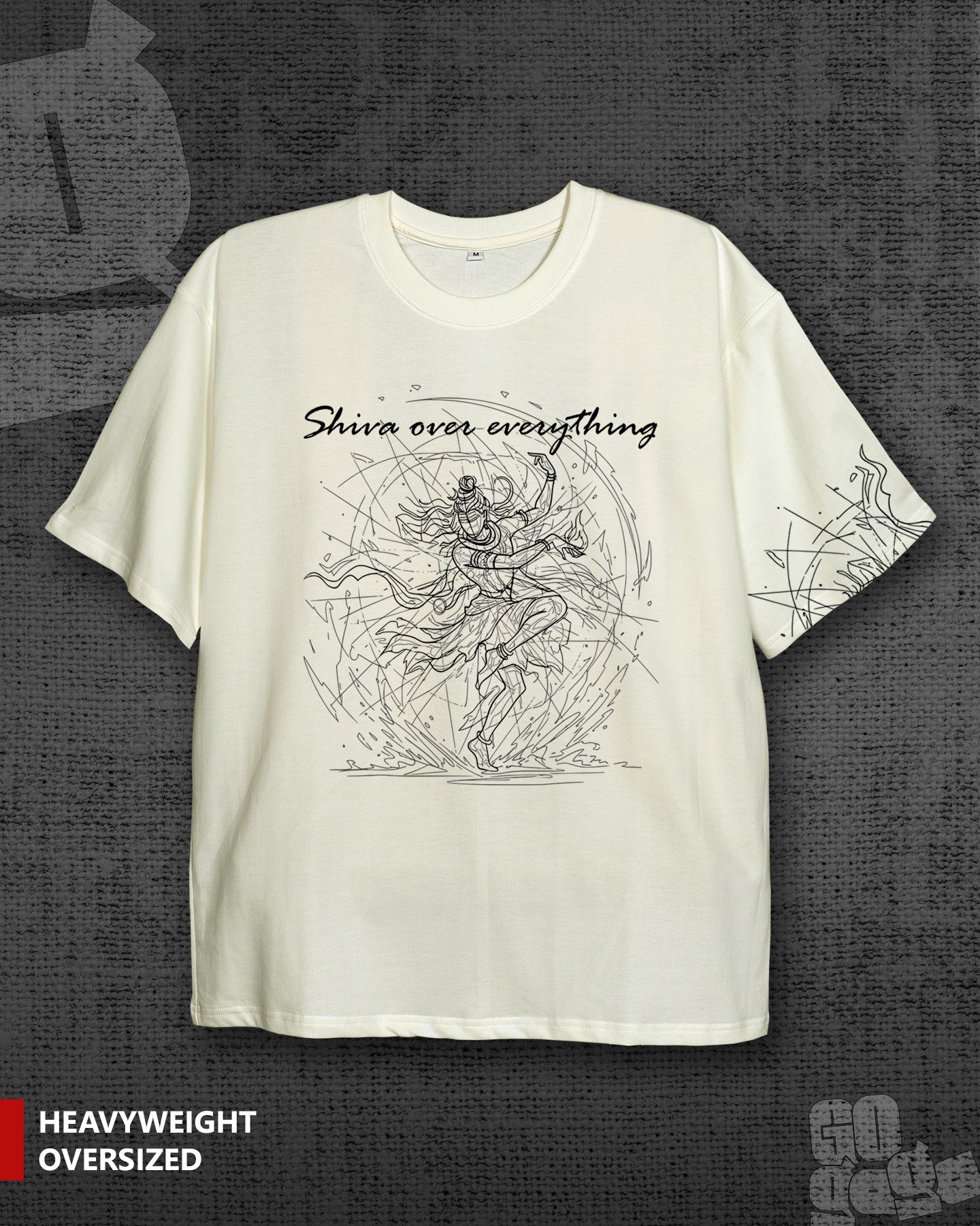 Shiva front print Oversized t-shirt
