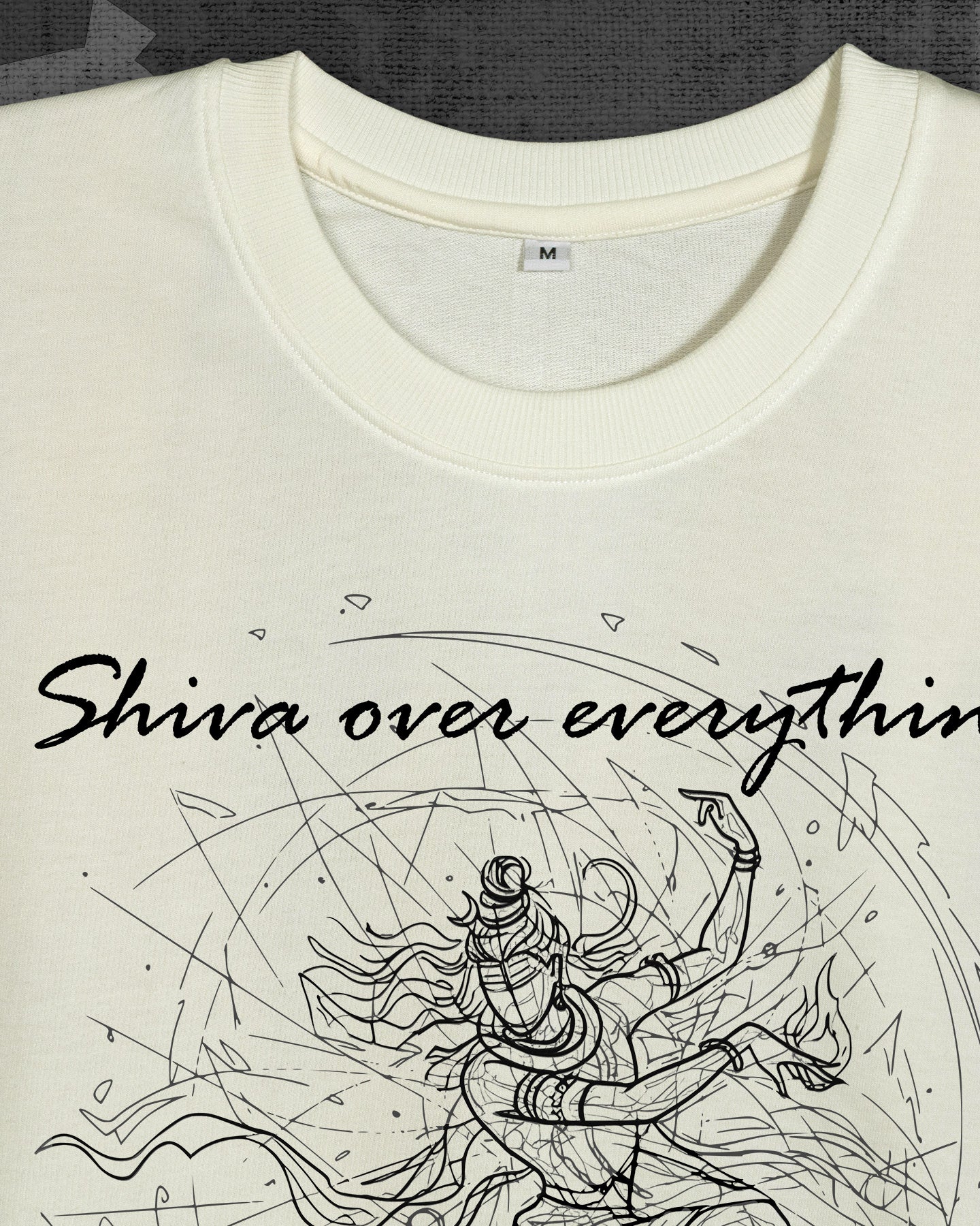 Shiva front print Oversized t-shirt