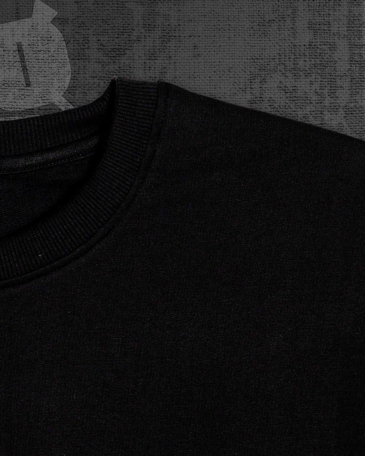 black oversized T-shirt
